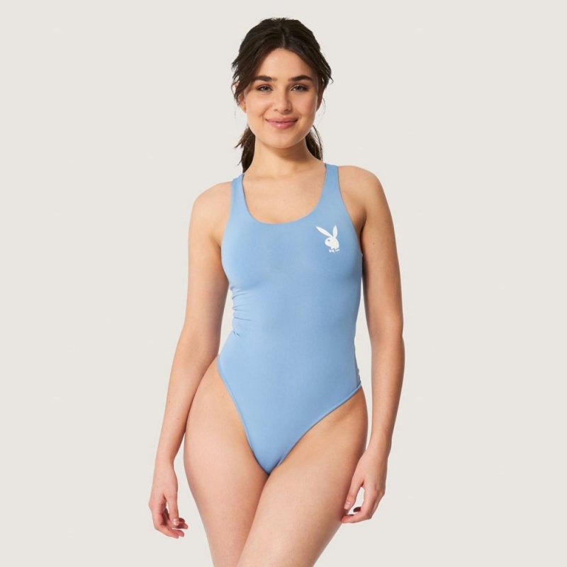 Dámské Body Playboy The Essentials Rib Boxerské Brief Fialové | PLBY-592705