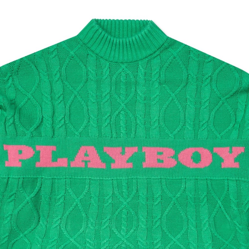 Dámské Bundy Playboy The Flare Jean Light Wash Zelene | PLBY-592870