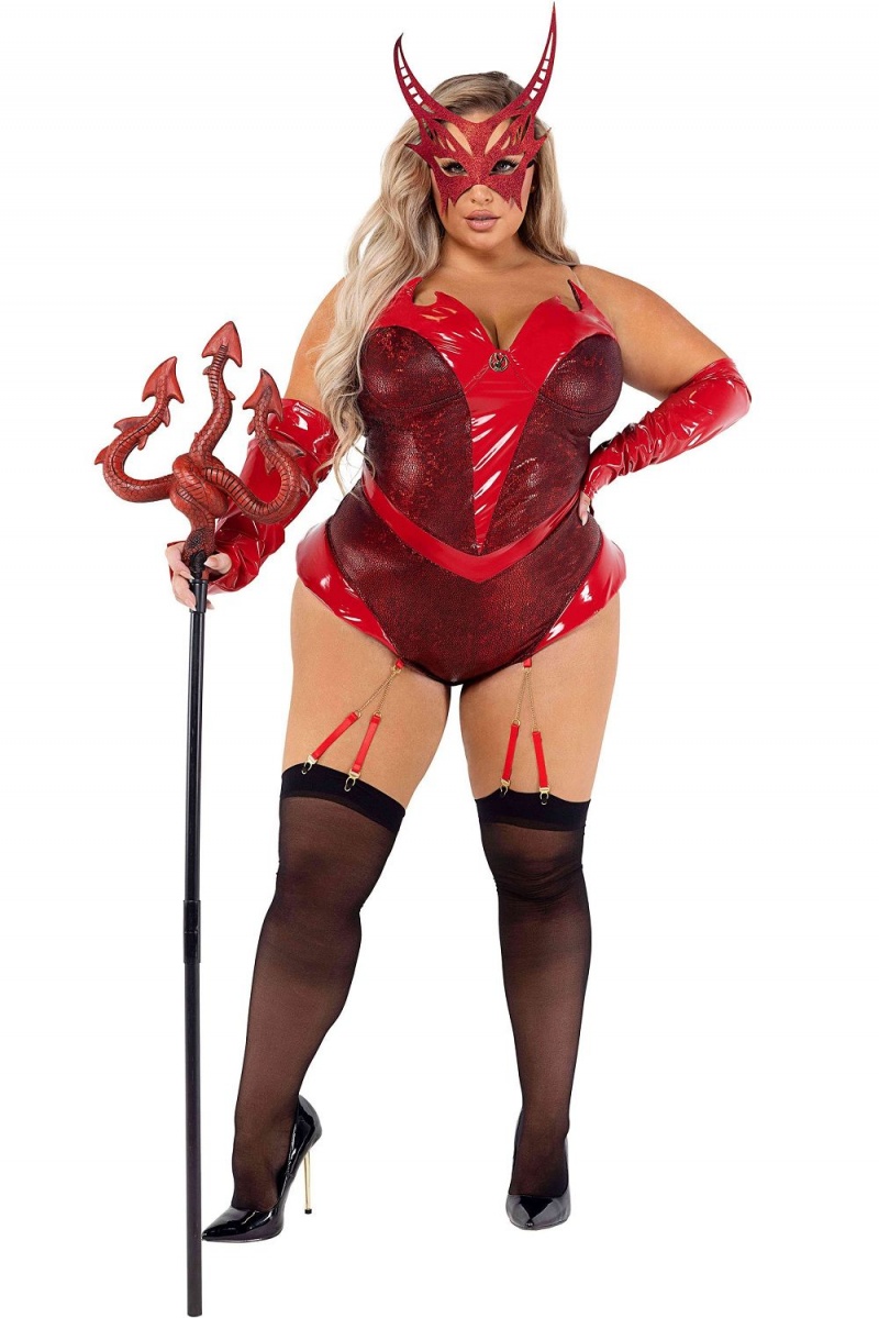 Dámské Costumes Playboy The Basics Scoop lette Červené | PLBY-592731