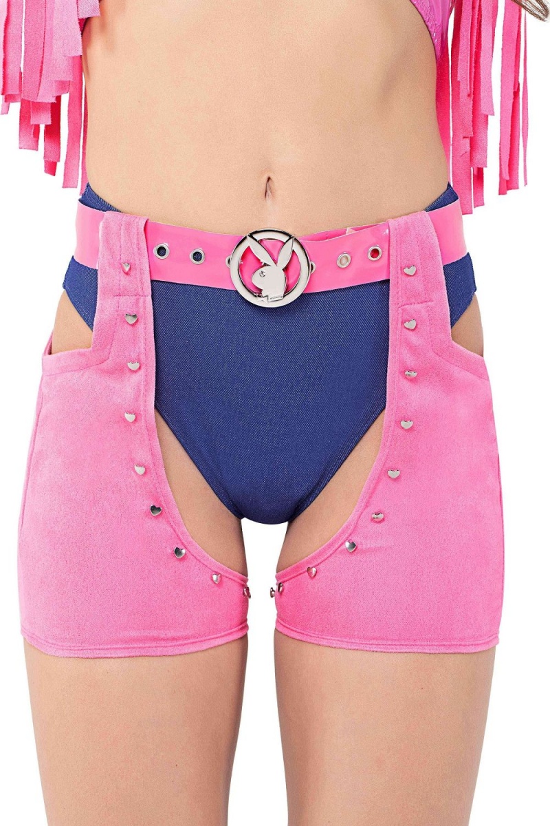 Dámské Costumes Playboy The Icon Underwire Růžové Blankyt | PLBY-592728