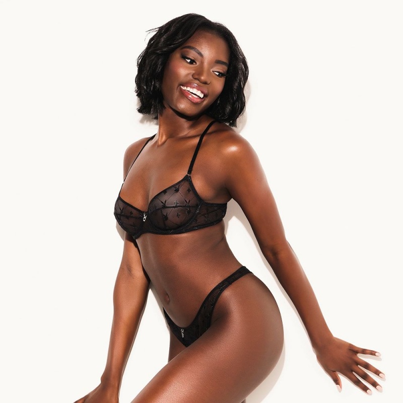 Dámské Podprsenky Playboy The Icon Underwire Bra Světle Růžové | PLBY-592665