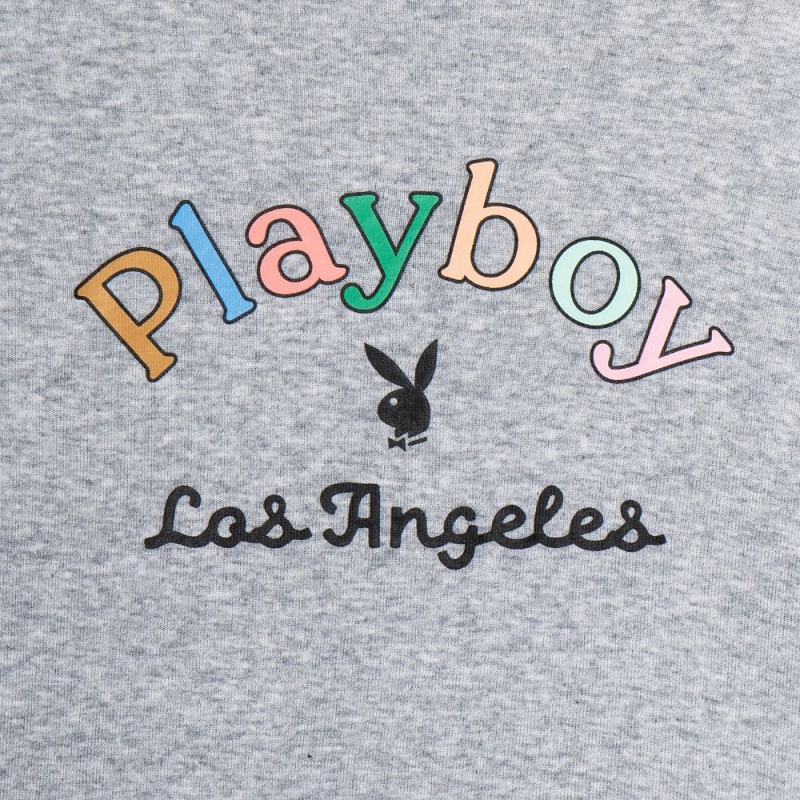 Dámské T-shirt Playboy Ace of Diamonds Šedé | PLBY-592905