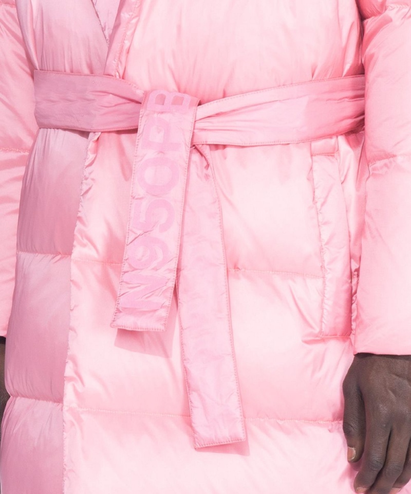 Pánské Bundy Playboy Belted Long Puffer Černé | PLBY-593065