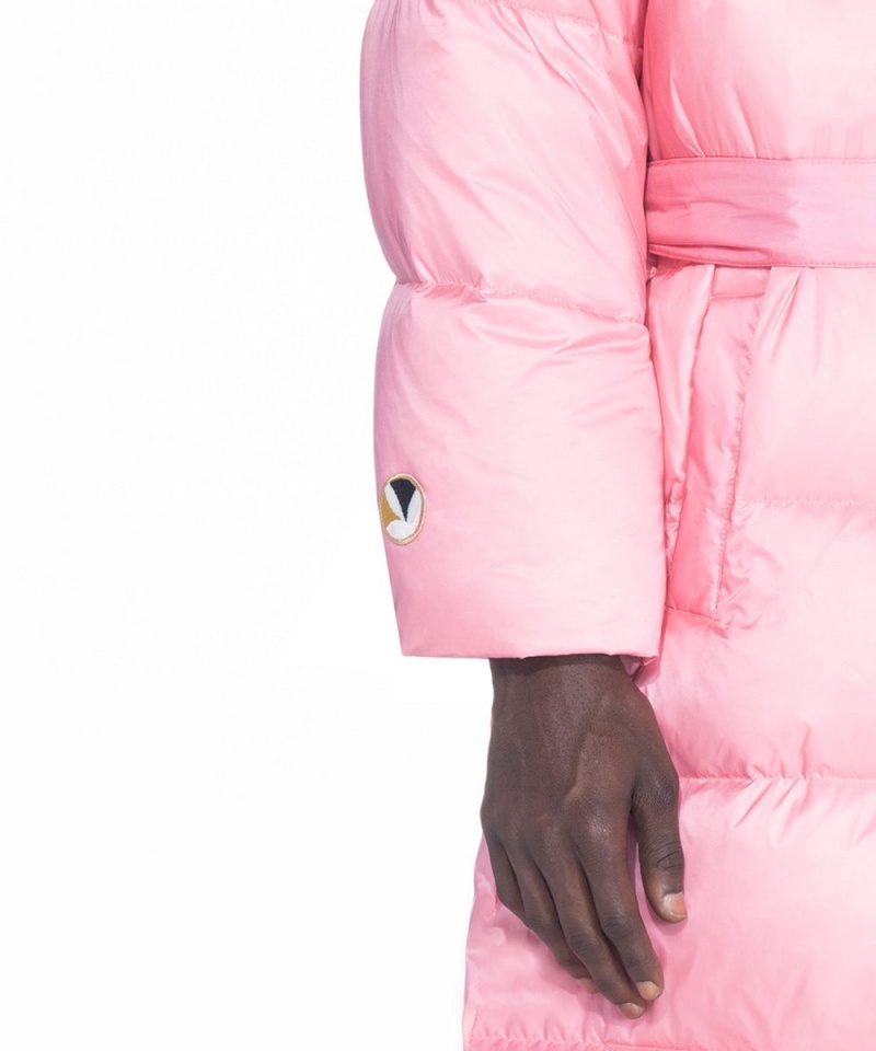 Pánské Bundy Playboy Belted Long Puffer Černé | PLBY-593065