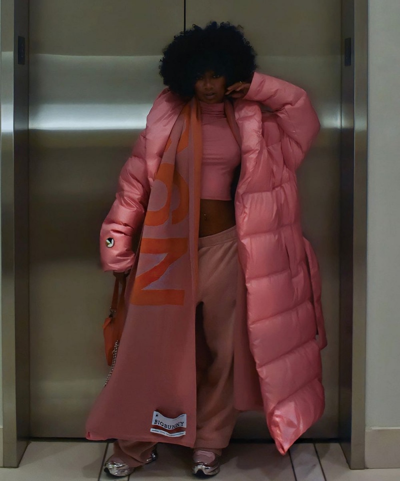 Pánské Bundy Playboy Belted Long Puffer Černé | PLBY-593065