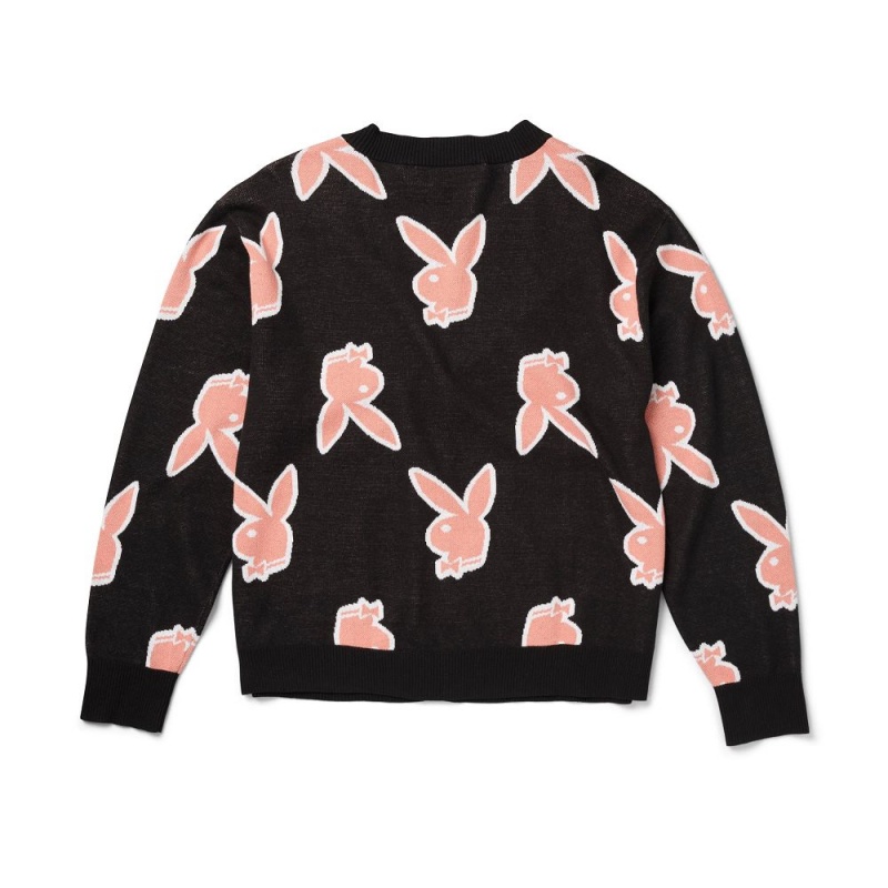 Pánské Bundy Playboy Repeating Rabbit Head Cardigan | PLBY-593060