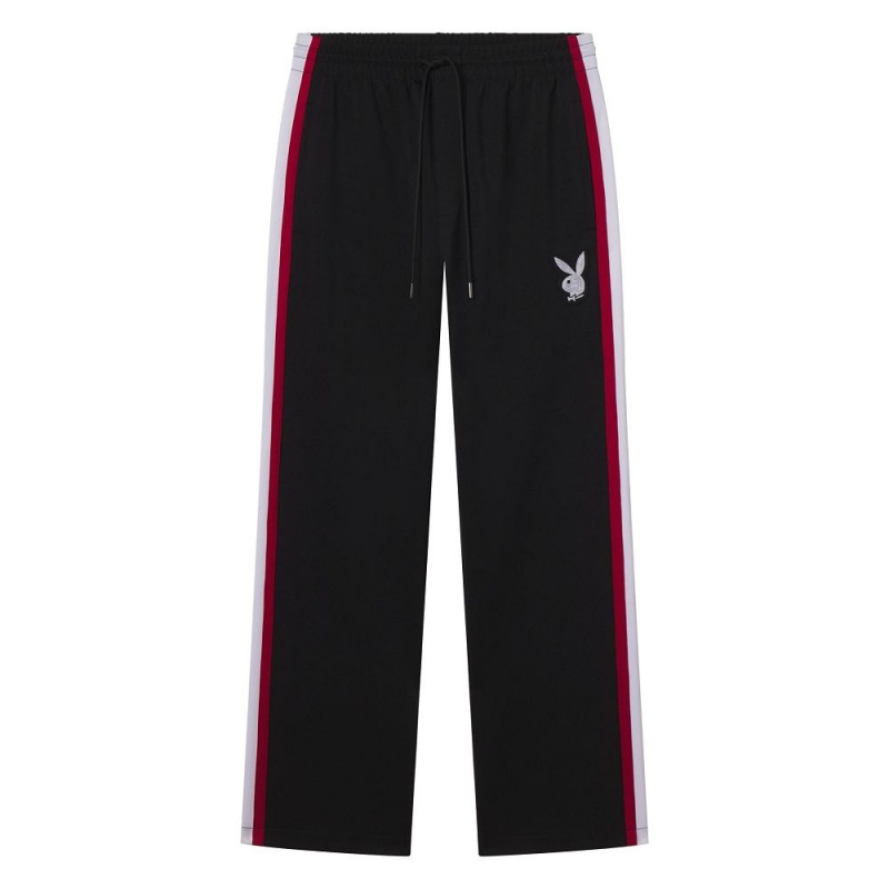 Pánské Kalhoty Jogger Playboy Old School Relaxed Track Černé | PLBY-592954