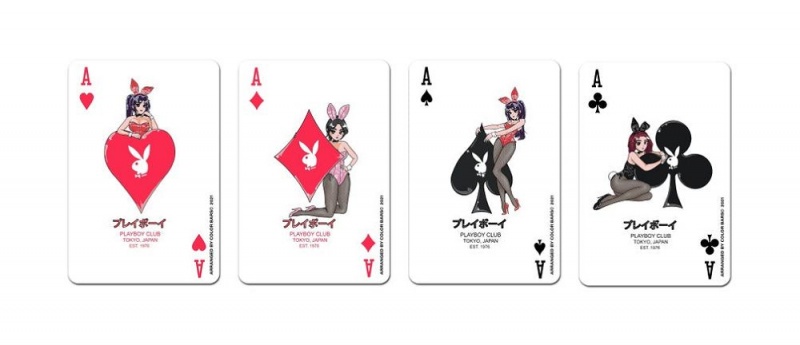 Pánské Mikina Playboy Ace of Club Bílé | PLBY-593015