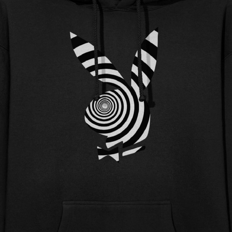Pánské Mikina s Kapucí Playboy Hypnotic Rabbit Head | PLBY-593032