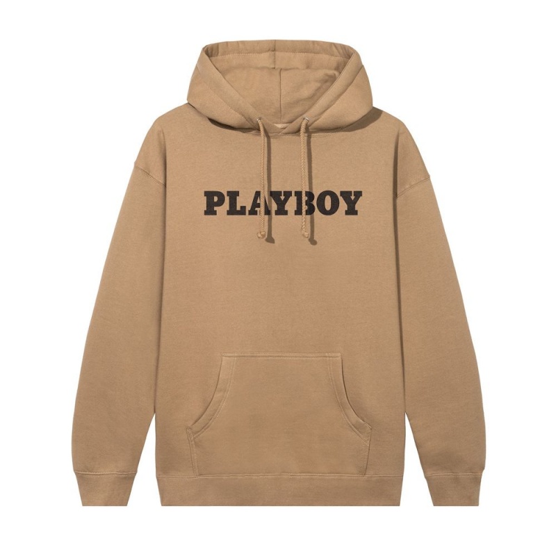 Pánské Mikina s Kapucí Playboy Masthead Černé | PLBY-593040