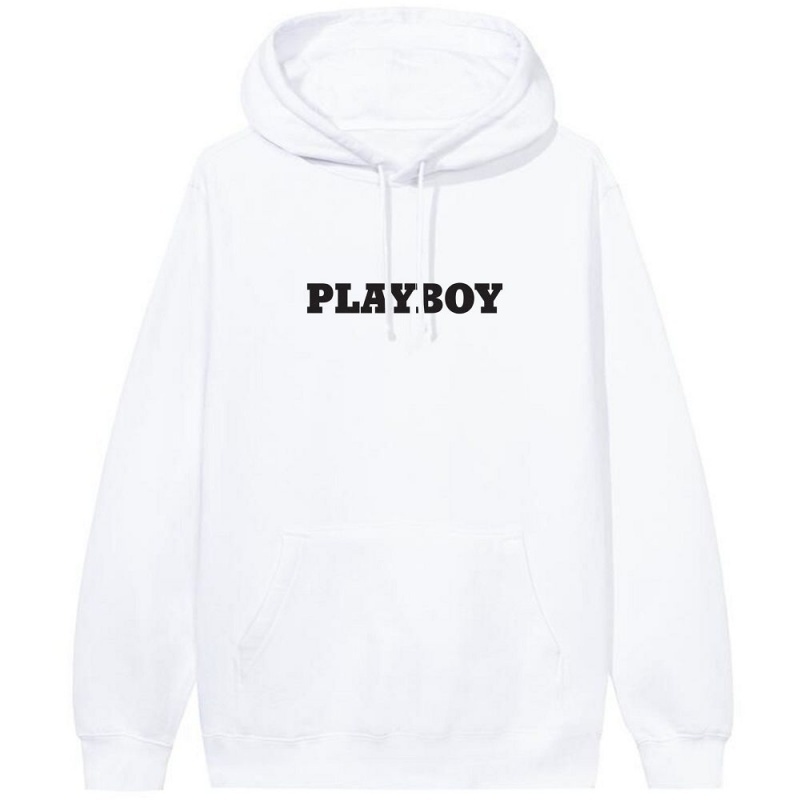 Pánské Mikina s Kapucí Playboy Masthead Černé | PLBY-593040